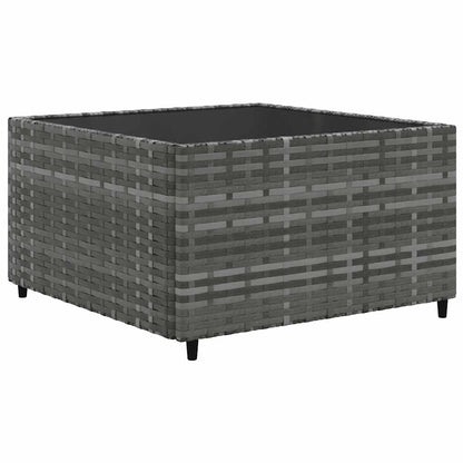 Set Divani da Giardino 6 pz con Cuscini in Polyrattan Grigio | homemem39