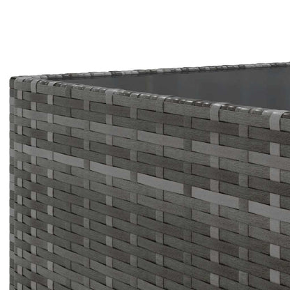 Set Divani da Giardino 7 pz con Cuscini in Polyrattan Grigio | homemem39