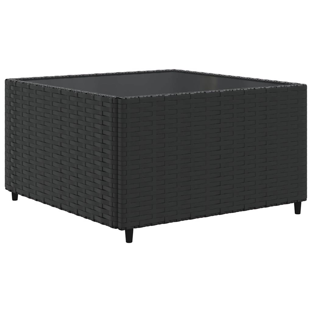 Set Salotto da Giardino con Cuscini 7pz Nero Polyrattan - homemem39
