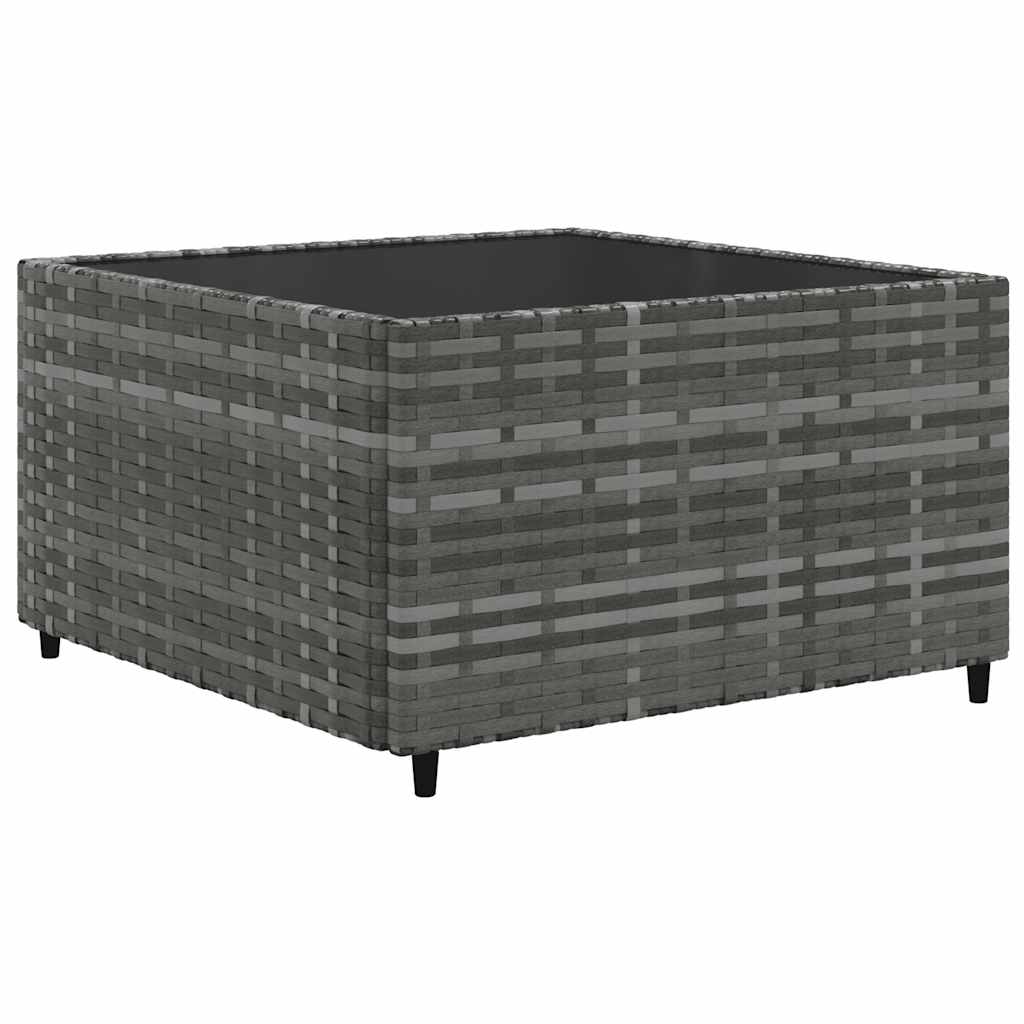 Set Divani da Giardino 7 pz con Cuscini in Polyrattan Grigio - homemem39