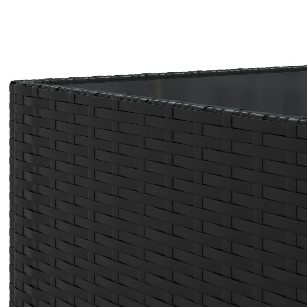 Set Salotto da Giardino con Cuscini 9pz Nero in Polyrattan | homemem39