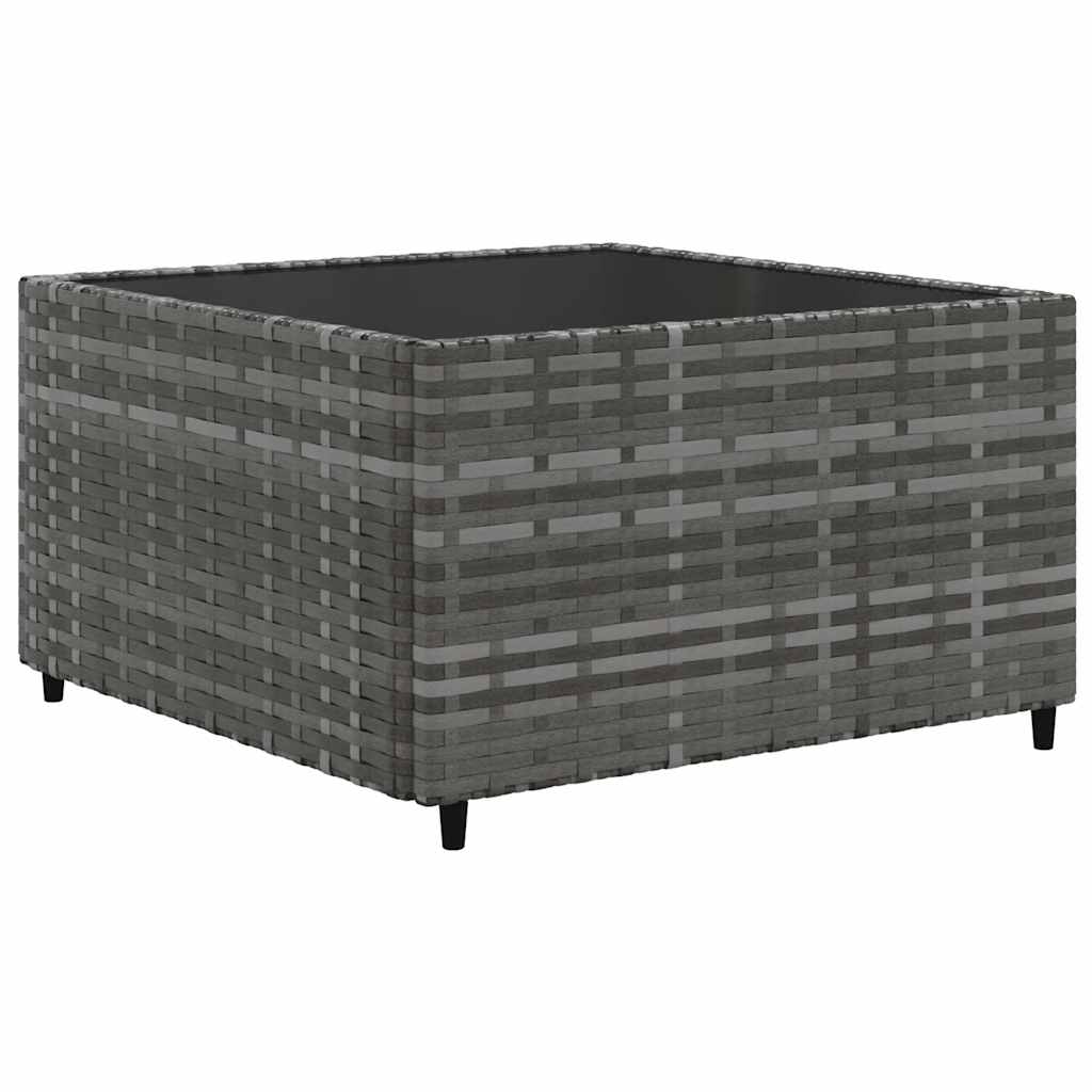 Set Divani da Giardino 9 pz con Cuscini in Polyrattan Grigio | homemem39