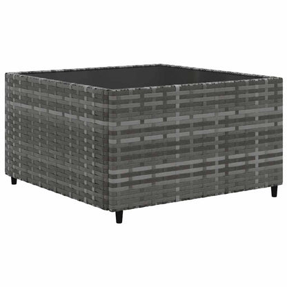 Set Divani da Giardino 9 pz con Cuscini in Polyrattan Grigio | homemem39