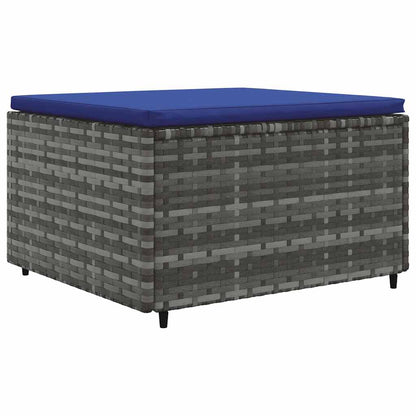 Set Divani da Giardino 6 pz con Cuscini in Polyrattan Grigio | homemem39