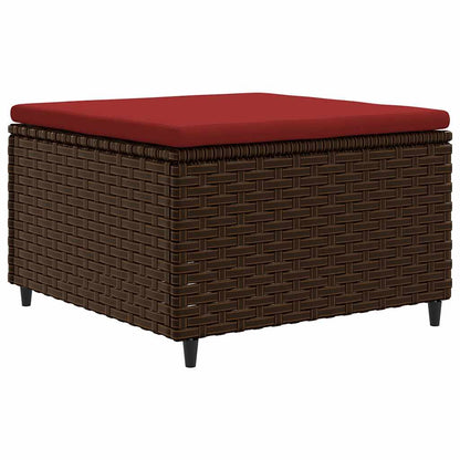 Set Divani da Giardino 7 pz con Cuscini in Polyrattan Marrone - homemem39