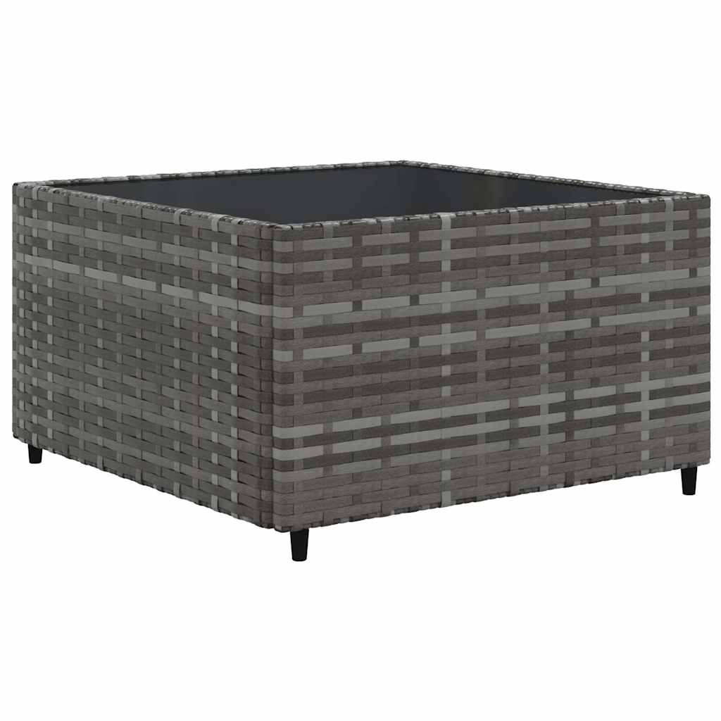 Set Divani da Giardino 8 pz con Cuscini in Polyrattan Grigio | homemem39