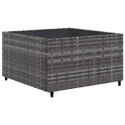 Set Divani da Giardino 8 pz con Cuscini in Polyrattan Grigio | homemem39
