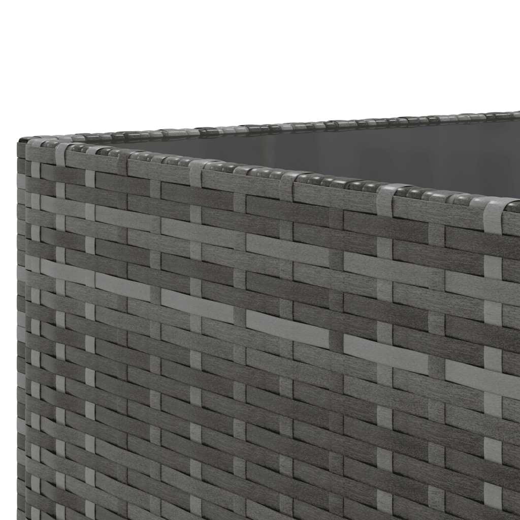 Set Divani da Giardino 8 pz con Cuscini in Polyrattan Grigio | homemem39