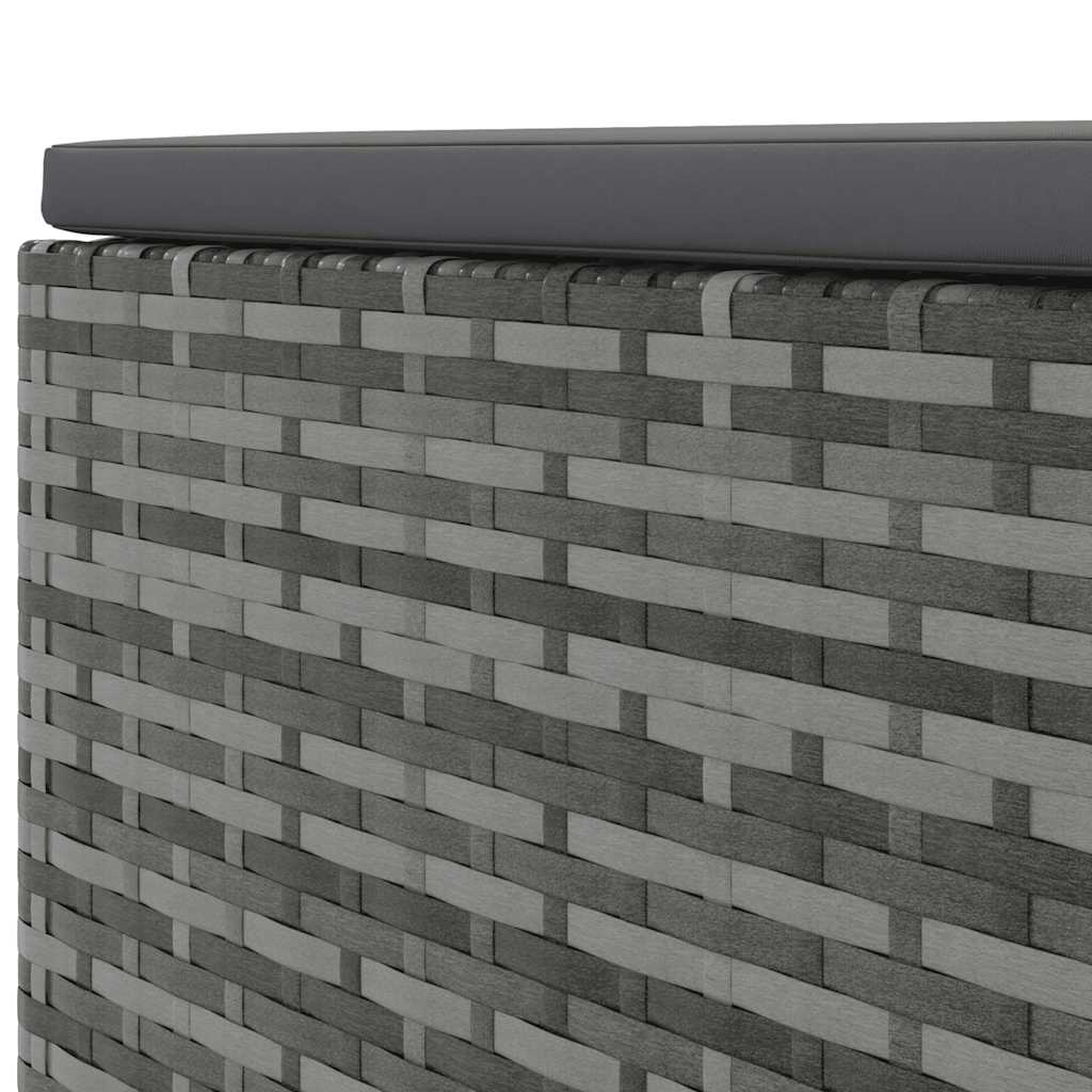 Set Divani da Giardino 8 pz con Cuscini in Polyrattan Grigio | homemem39