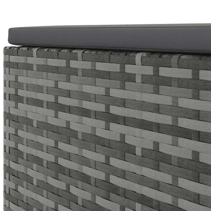 Set Divani da Giardino 8 pz con Cuscini in Polyrattan Grigio | homemem39