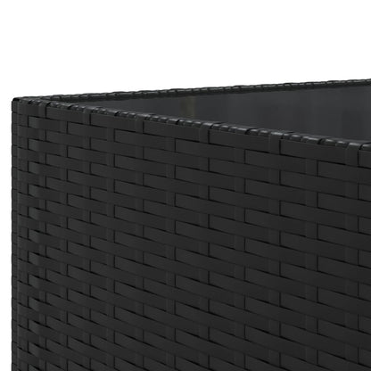 Set Mobili da Giardino con Cuscini 8 pz Nero in Polyrattan | homemem39