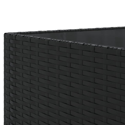 Set Mobili da Giardino con Cuscini 8 pz Nero in Polyrattan | homemem39