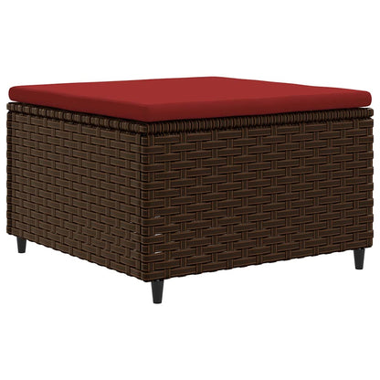 Set Divani da Giardino 8 pz con Cuscini in Polyrattan Marrone | homemem39