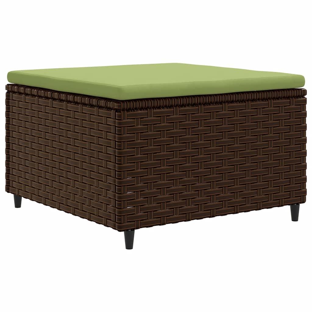 Set Divani da Giardino 8 pz con Cuscini in Polyrattan Marrone | homemem39