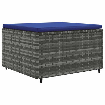Set Divani da Giardino 8 pz con Cuscini in Polyrattan Grigio | homemem39