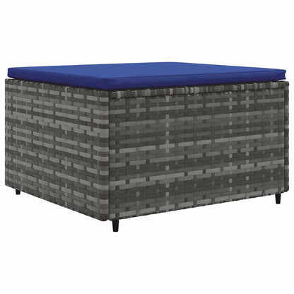 Set Divani da Giardino 6 pz con Cuscini in Polyrattan Grigio | homemem39