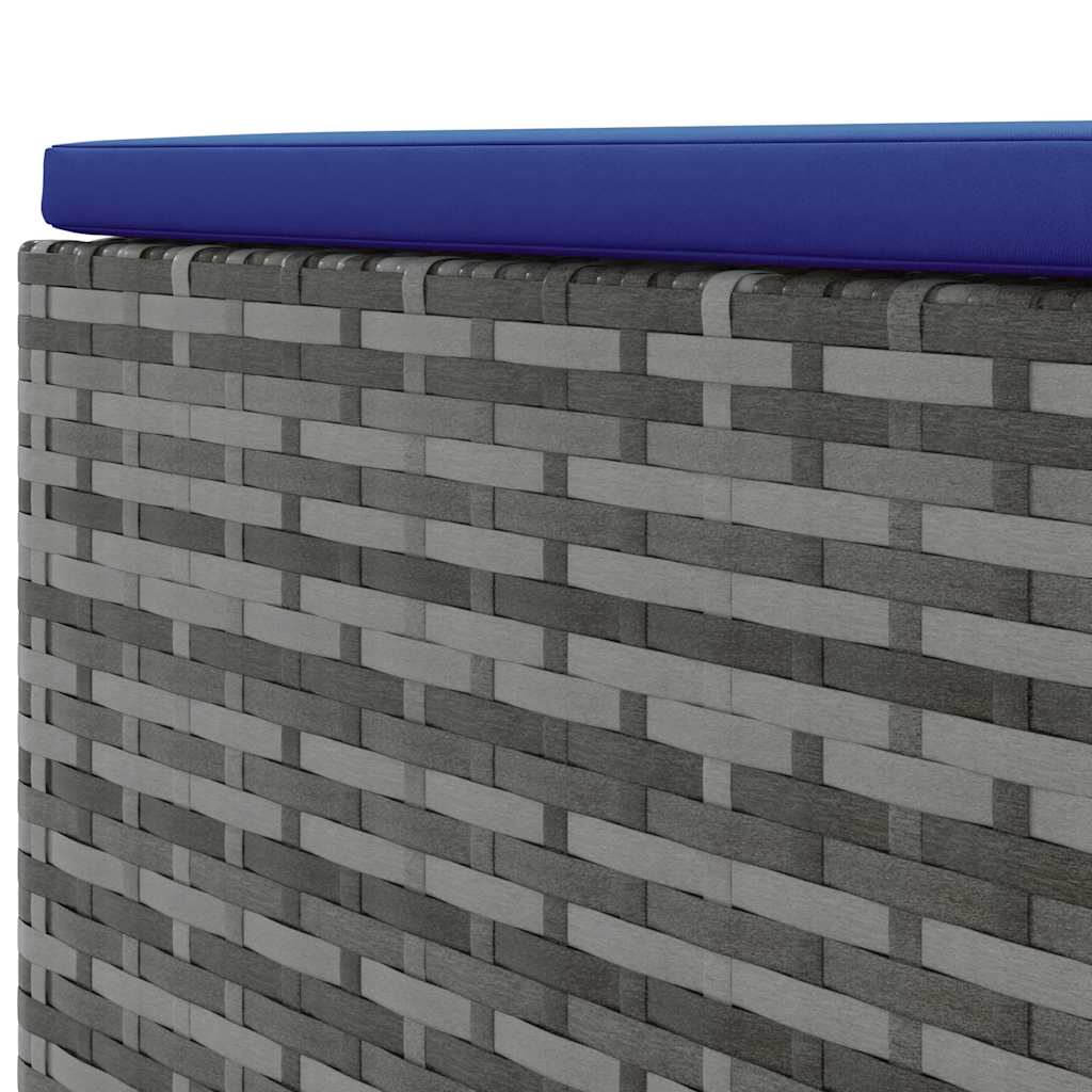 Set Divani da Giardino 6 pz con Cuscini in Polyrattan Grigio | homemem39