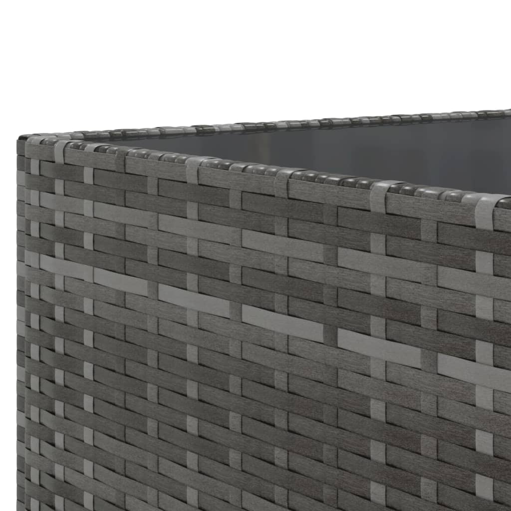 Set Divani da Giardino 11 pz con Cuscini in Polyrattan Grigio | homemem39