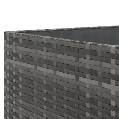 Set Divano da Giardino 10 pz con Cuscini Grigio in Polyrattan | homemem39