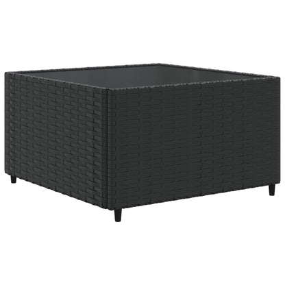 Set Divani da Giardino 10pz con Cuscini in Polyrattan Nero | homemem39