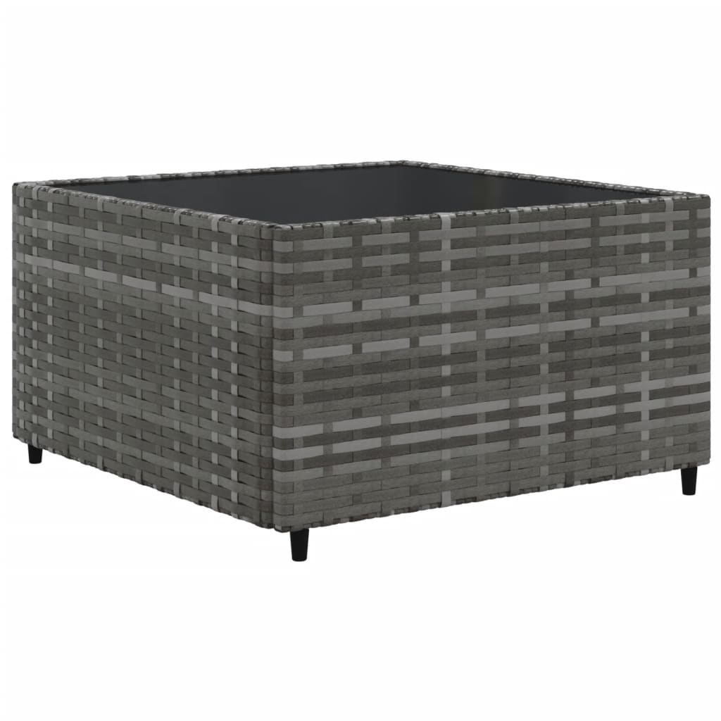 Set Divano da Giardino 10 pz con Cuscini Grigio in Polyrattan | homemem39