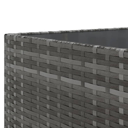 Set Divano da Giardino 10 pz con Cuscini Grigio in Polyrattan - homemem39