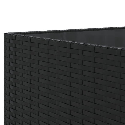 Set Divani da Giardino 10pz con Cuscini in Polyrattan Nero | homemem39