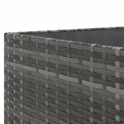 Set Divano da Giardino 10 pz con Cuscini Grigio in Polyrattan | homemem39