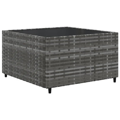 Set Divani da Giardino 11 pz con Cuscini in Polyrattan Grigio | homemem39