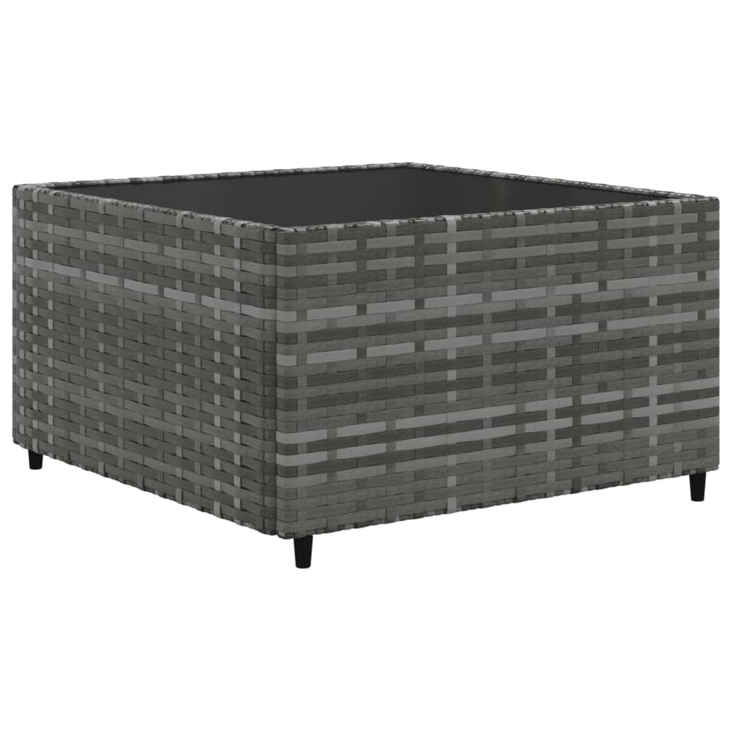 Set Divani da Giardino 11 pz con Cuscini in Polyrattan Grigio | homemem39
