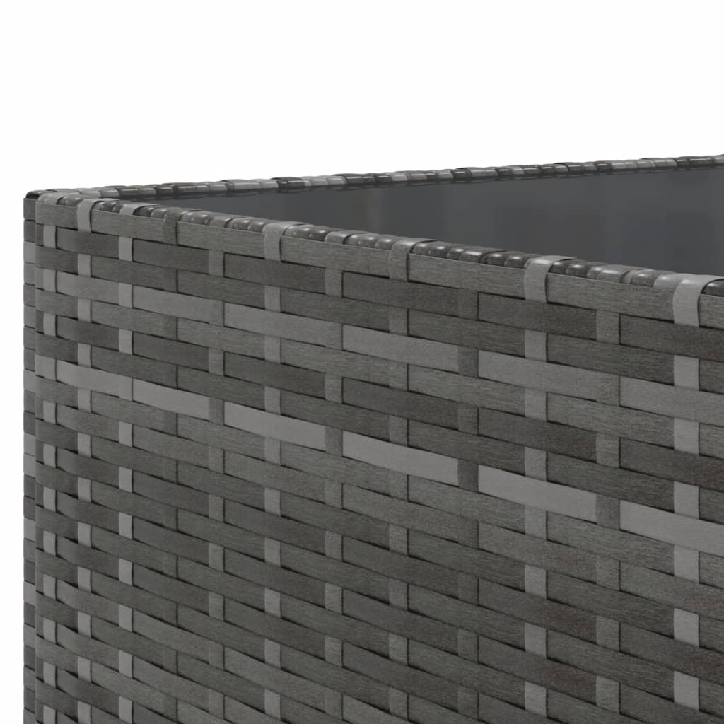 Set Divani da Giardino 11 pz con Cuscini in Polyrattan Grigio | homemem39