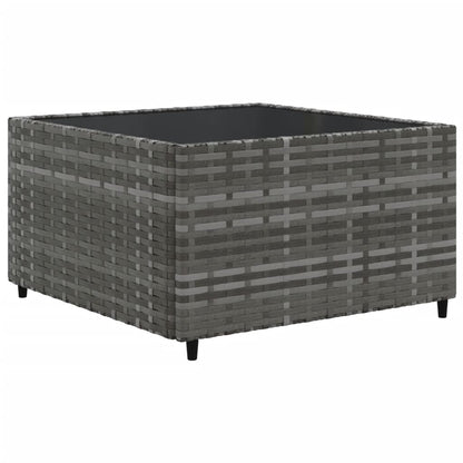 Set Divani da Giardino 11 pz con Cuscini in Polyrattan Grigio | homemem39