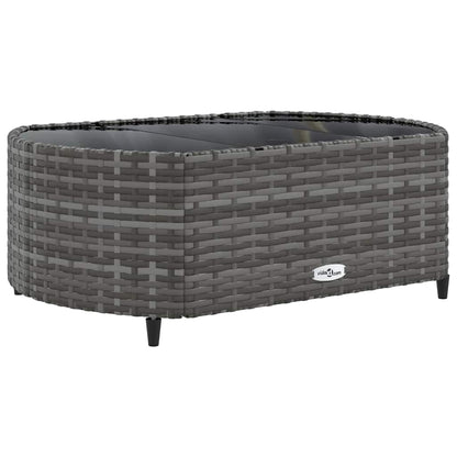 Set Divani da Giardino 4 pz con Cuscini in Polyrattan Grigio | homemem39