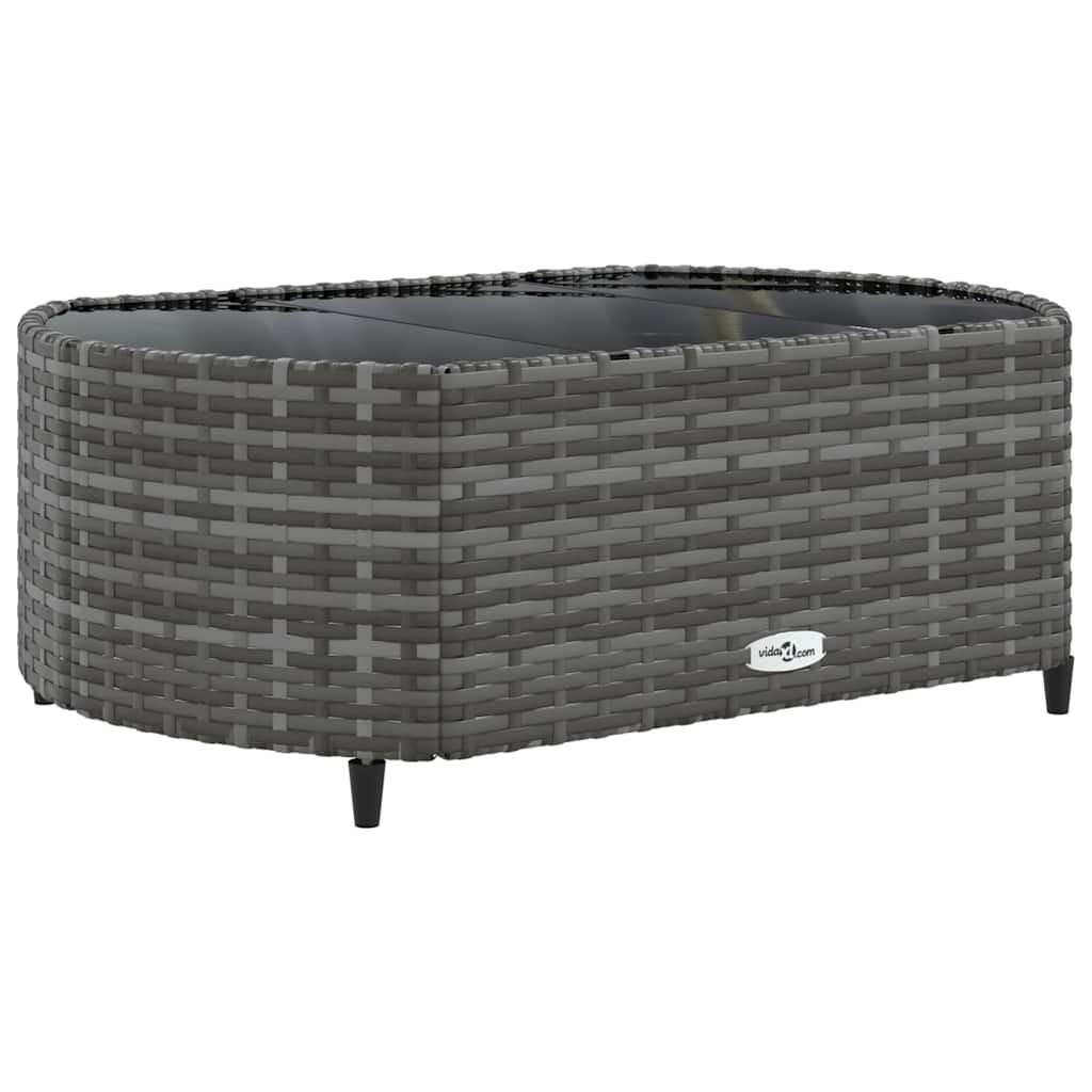 Set Divano da Giardino 5 pz con Cuscini Grigio in Polyrattan | homemem39
