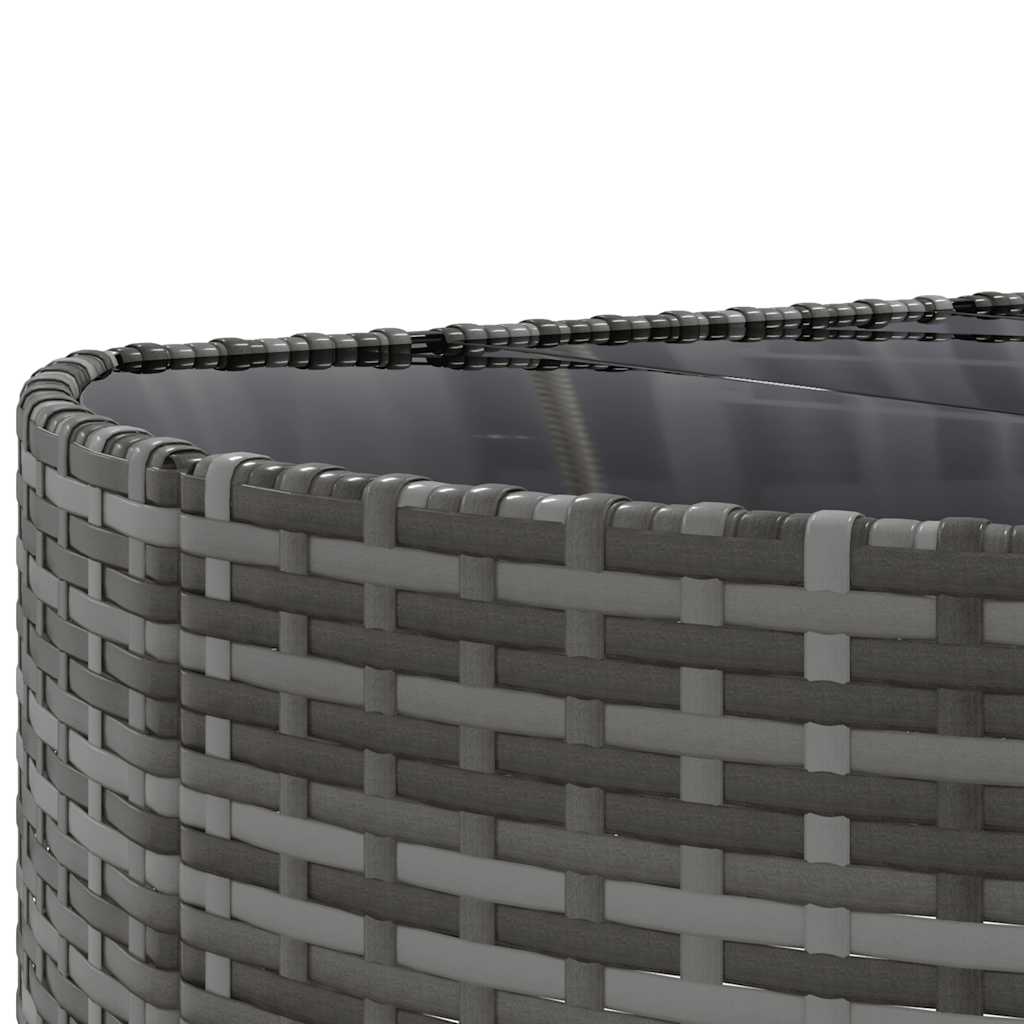 Set Divano da Giardino 5 pz con Cuscini Grigio in Polyrattan | homemem39