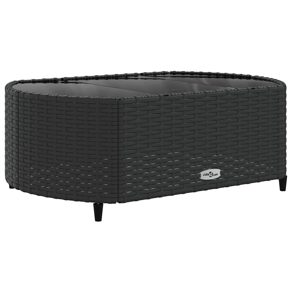 Set Divani da Giardino con Cuscini 8 pz Nero in Polyrattan | homemem39
