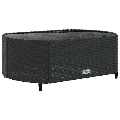 Set Divani da Giardino con Cuscini 8 pz Nero in Polyrattan | homemem39