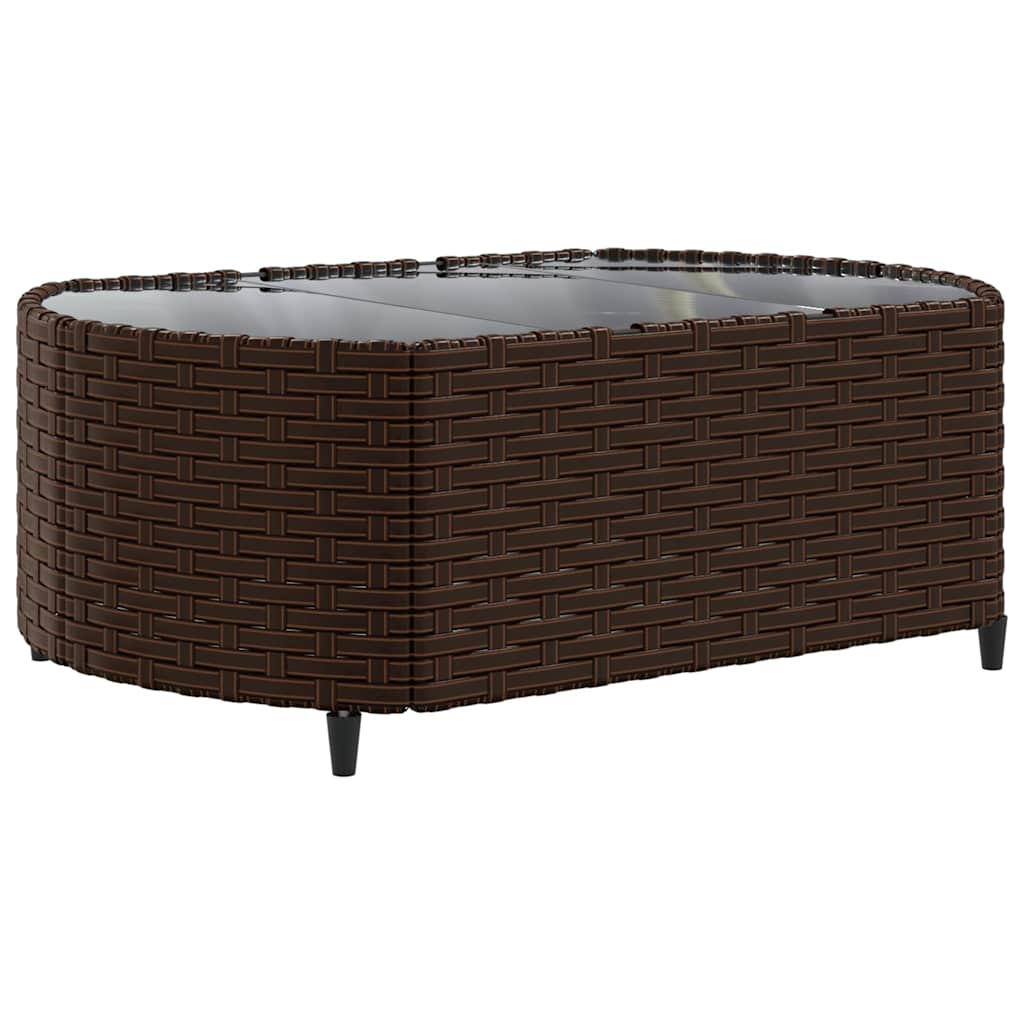 Set Divani da Giardino 8 pz con Cuscini Marrone in Polyrattan - homemem39