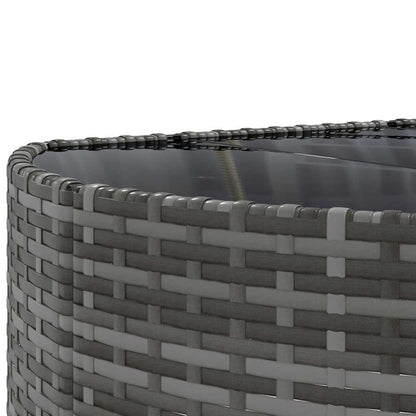 Set Divano da Giardino 8 pz con Cuscini Grigio in Polyrattan | homemem39