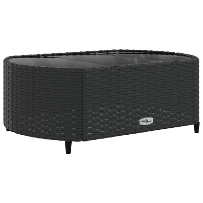 Set Divano da Giardino 6 pz con Cuscini Nero in Polyrattan | homemem39