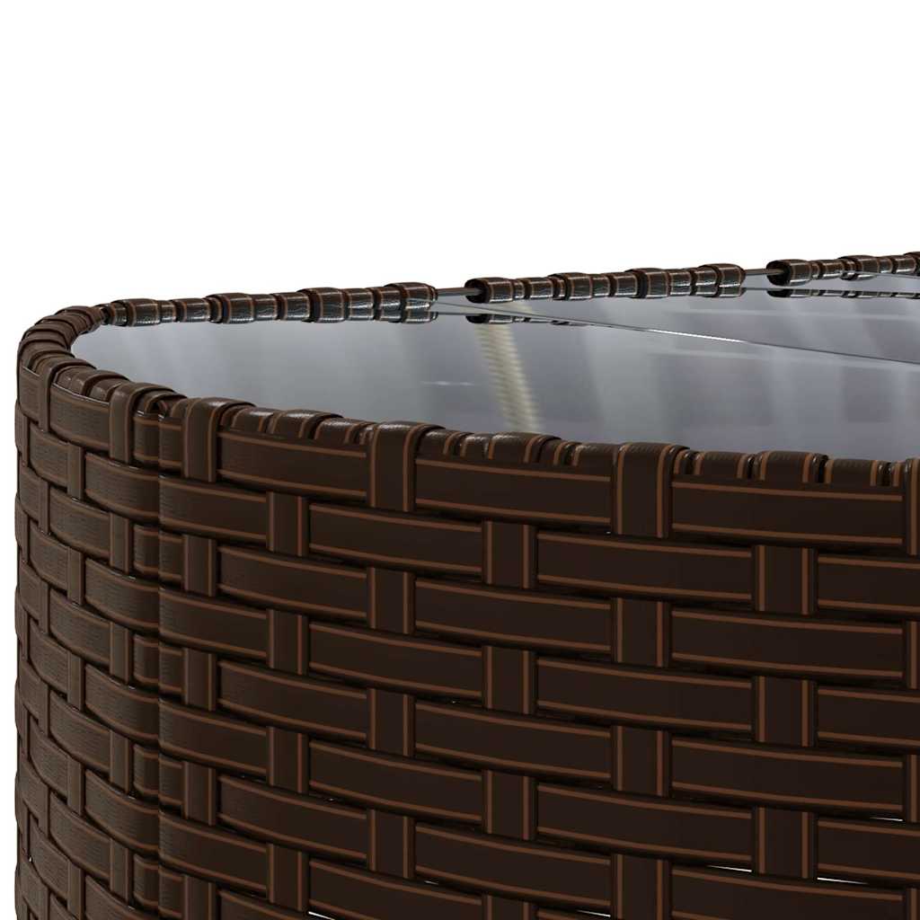 Set Divano da Giardino 5 pz con Cuscini Marrone in Polyrattan | homemem39