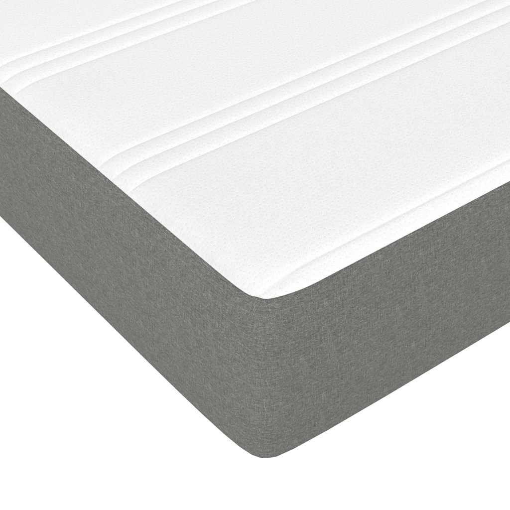 Materasso a Molle per Bambini Rigidità Media Grigio Scuro 80x160 cm in Tessuto - homemem39