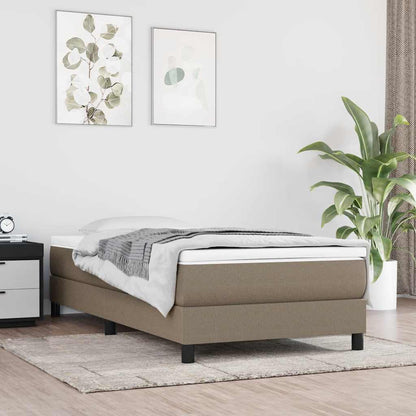 Materasso a Molle per Bambini Rigidità Media Tortora 80x160 cm in Tessuto - homemem39