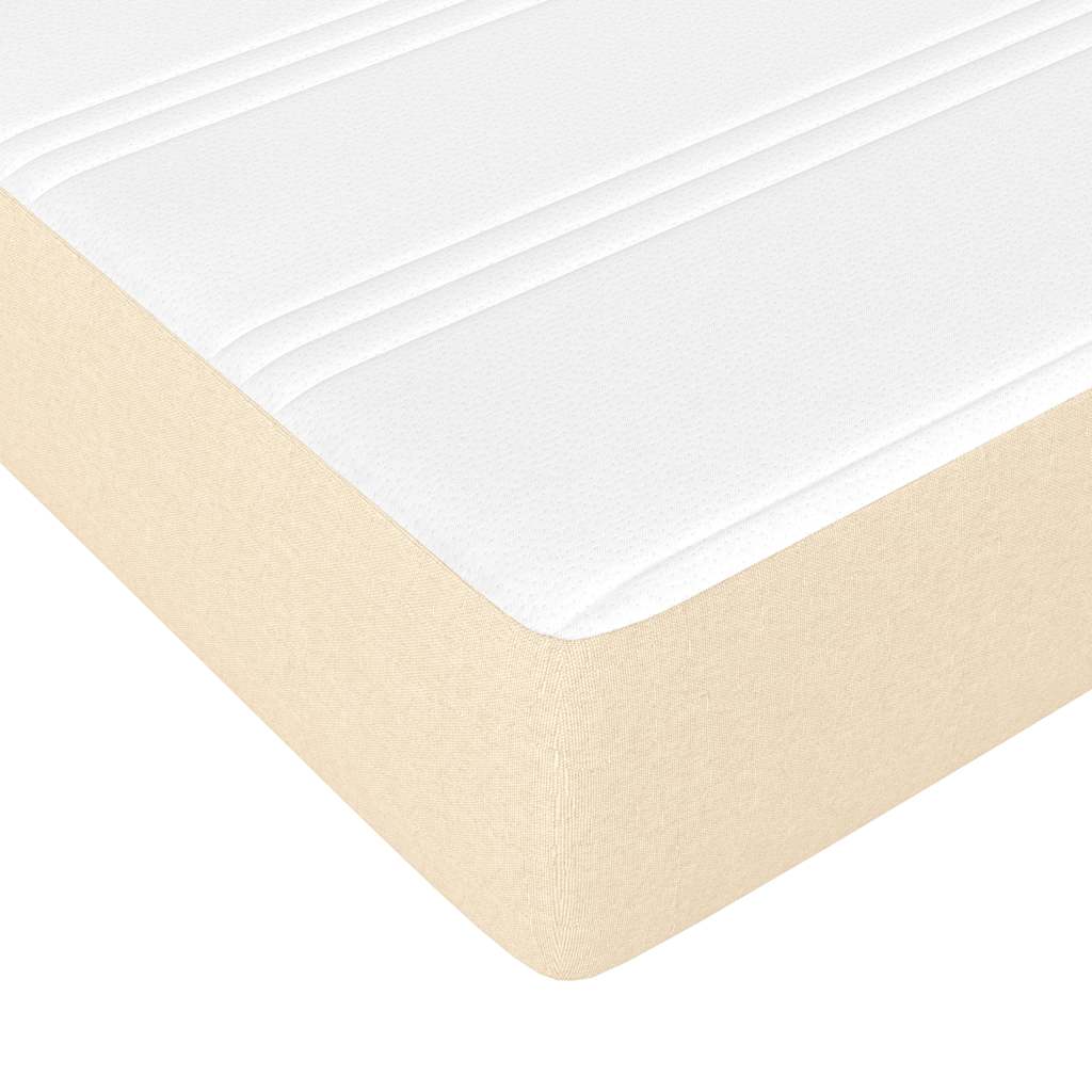 Materasso a Molle per Bambini Rigidità Media Crema 80x160 cm in Tessuto