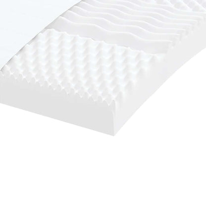 Materasso Schiuma per Bambini Bianco 80x160 7Zone Durezza 20ILD - homemem39