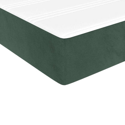 Materasso a Molle Verde Scuro 90x210x20 cm in Velluto - homemem39