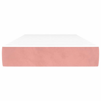 Materasso a Molle Insacchettate Rosa 90x210x20 cm in Velluto - homemem39
