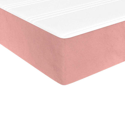 Materasso a Molle Insacchettate Rosa 90x210x20 cm in Velluto - homemem39