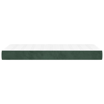 Materasso a Molle Verde Scuro 100x210x20 cm in Velluto - homemem39