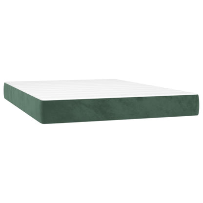 Materasso a Molle Verde Scuro 120x210x20 cm in Velluto - homemem39